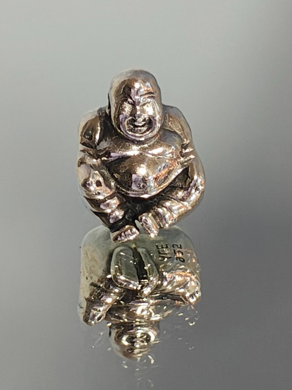 Authentic Retired Pandora Smiling Buddha Charm 790478 Sterling Silver